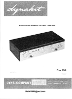 Dynaco PAM-1 - Owners Manual 